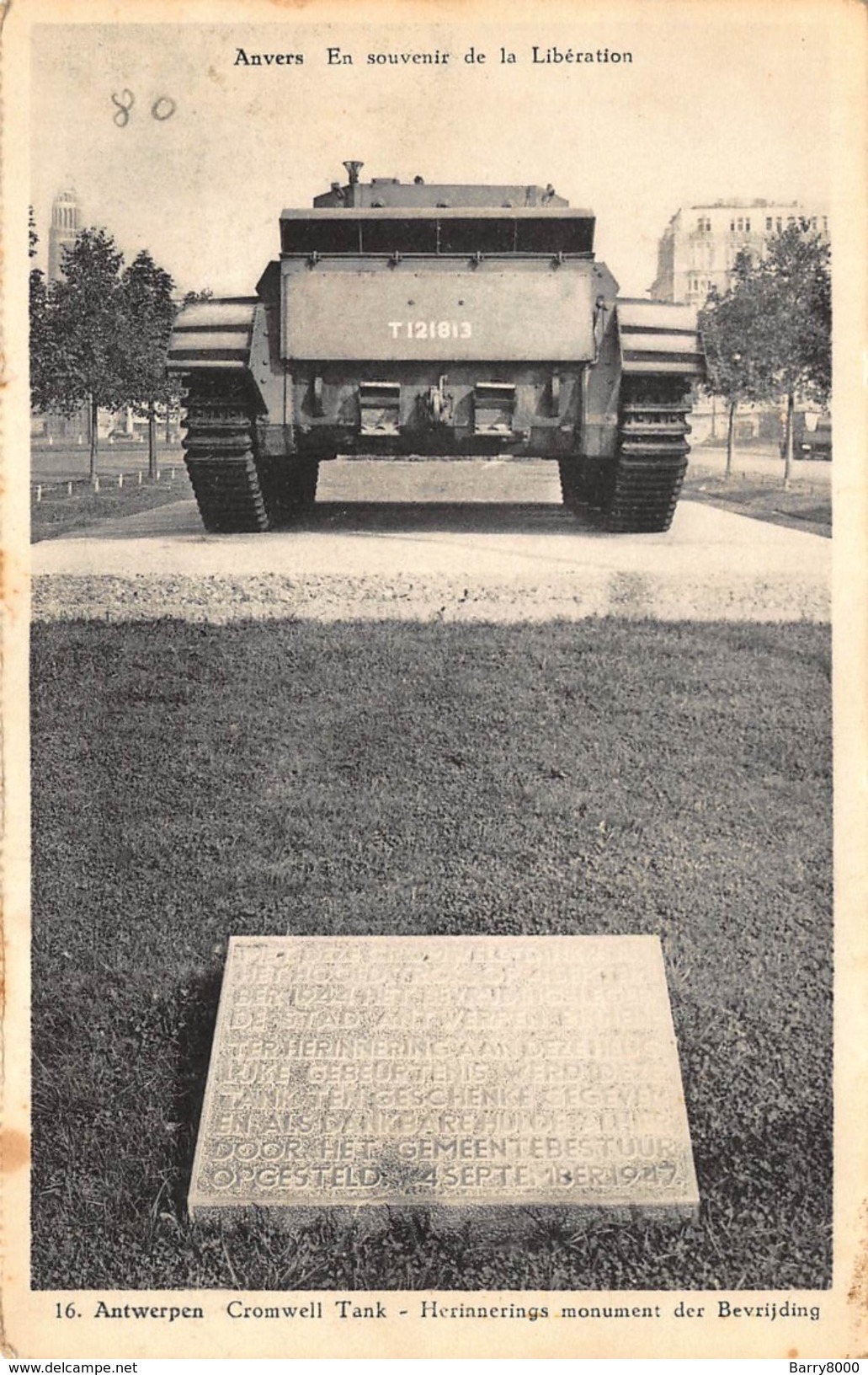 Antwerpen Anvers   Tank Cromwell     En Souvenir De La Liberation  Herinneringsmonument Der Bevrijding      X 2636 - Antwerpen