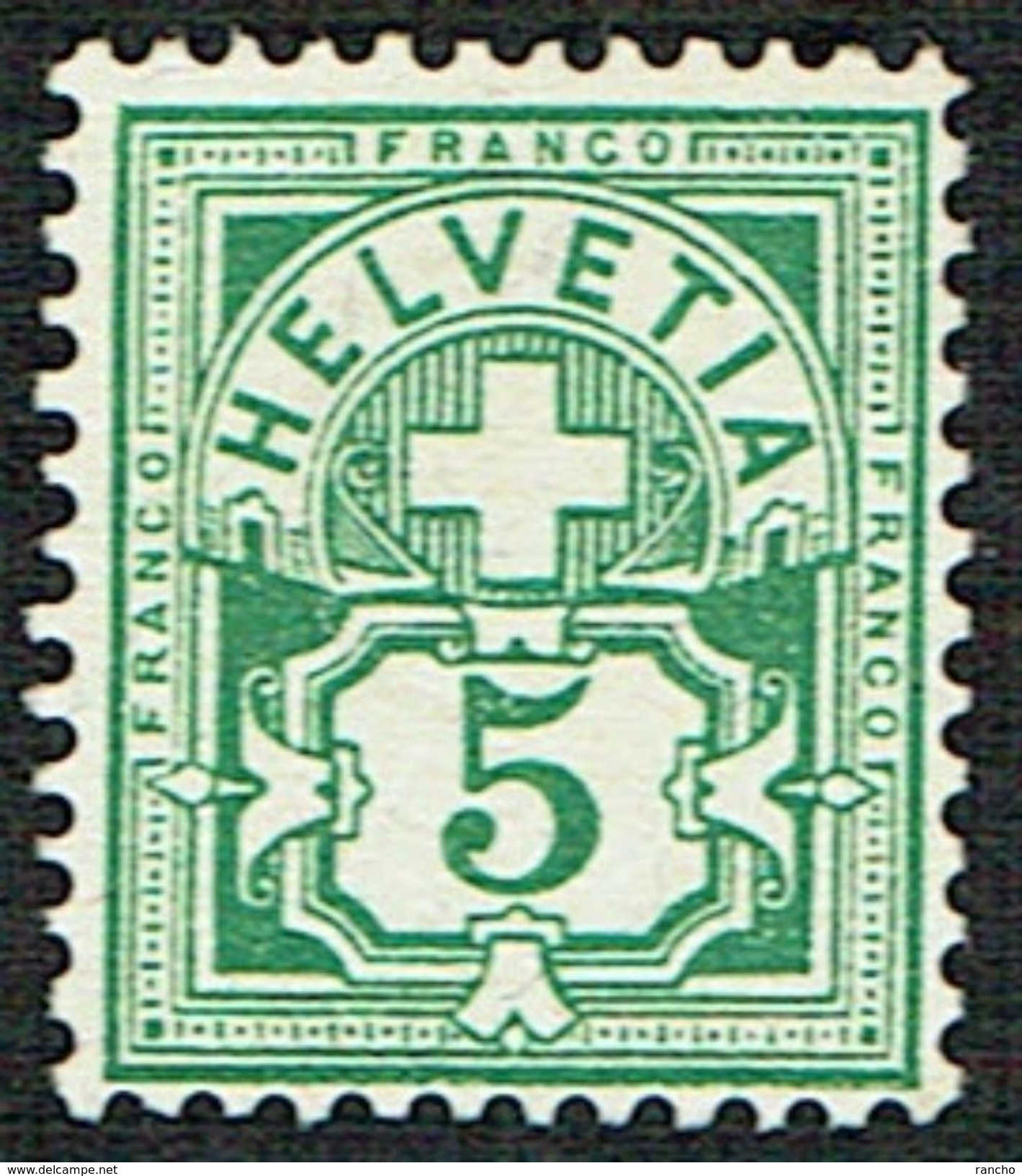 * TIMBRE NEUF SANS GOMME 1894 C/.S.B.K. Nr:65B. Y&TELLIER Nr:66. MICHEL Nr:53Y. PAPIER MELE . * - Unused Stamps