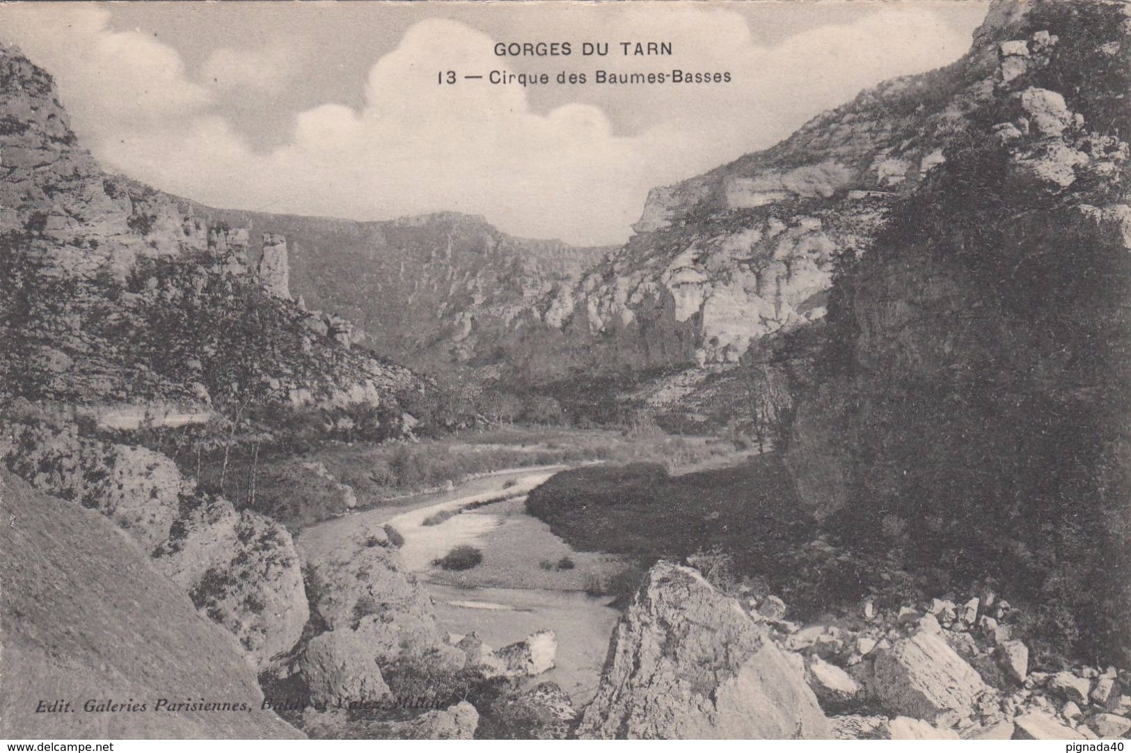 Cp , 48 , GORGES DU TARN , Cirque Des Baumes-Basses - Gorges Du Tarn