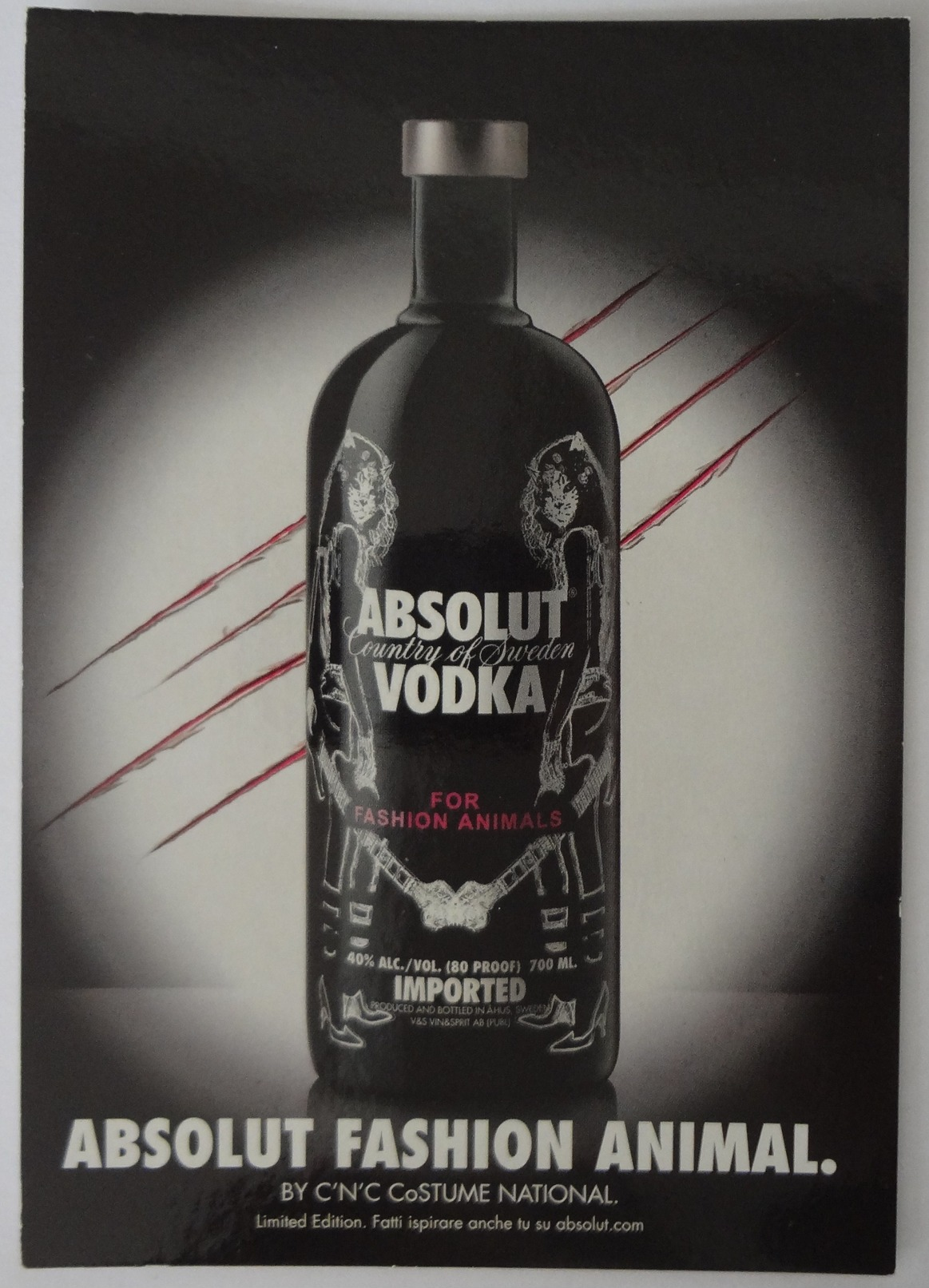 666-Cartolina Promocard PC N.7309 Absolut Vodka Collection - Pubblicitari