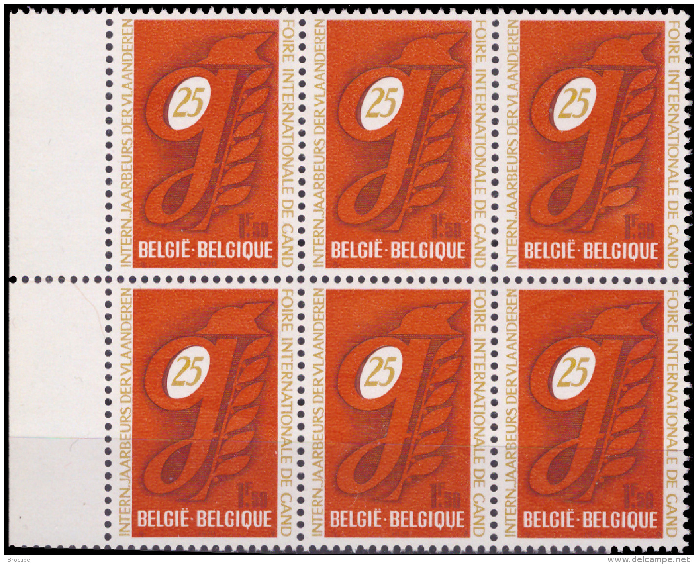 Belgium 1550** X 6  Foire De Gand  MNH - Nuovi