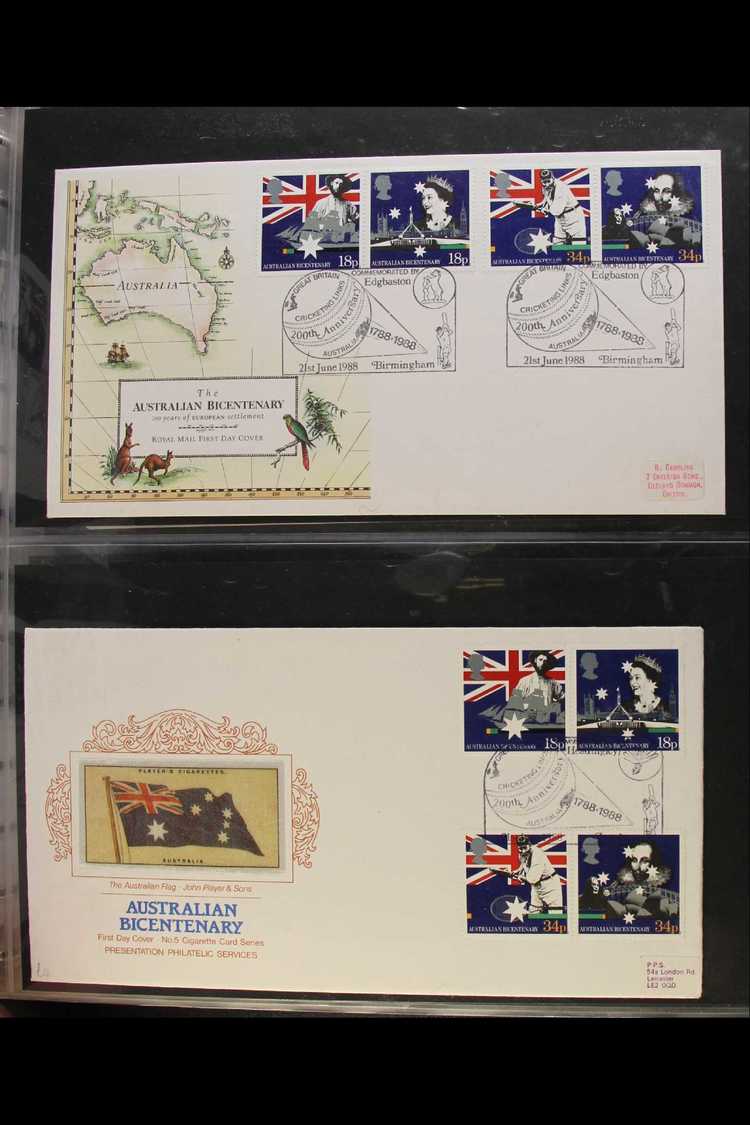 5052 1988 AUSTRALIAN BICENTENARY FABULOUS COLLECTION Of All Different, Illustrated First Day Covers, Many With Better Po - Other & Unclassified