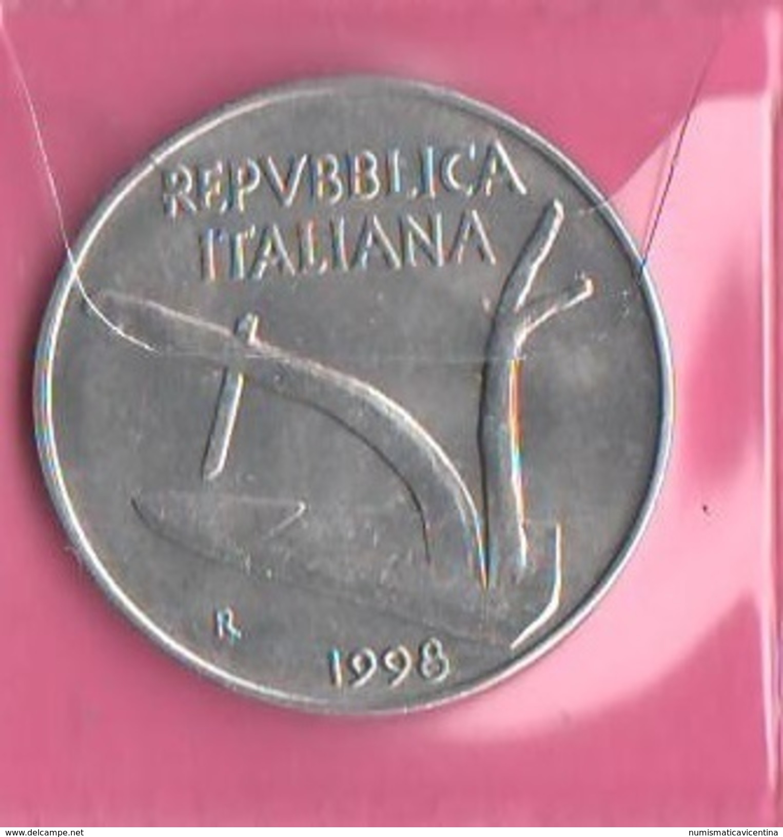 Italia Repubblica 10 Lire 1998 Aratro UNC - 10 Lire