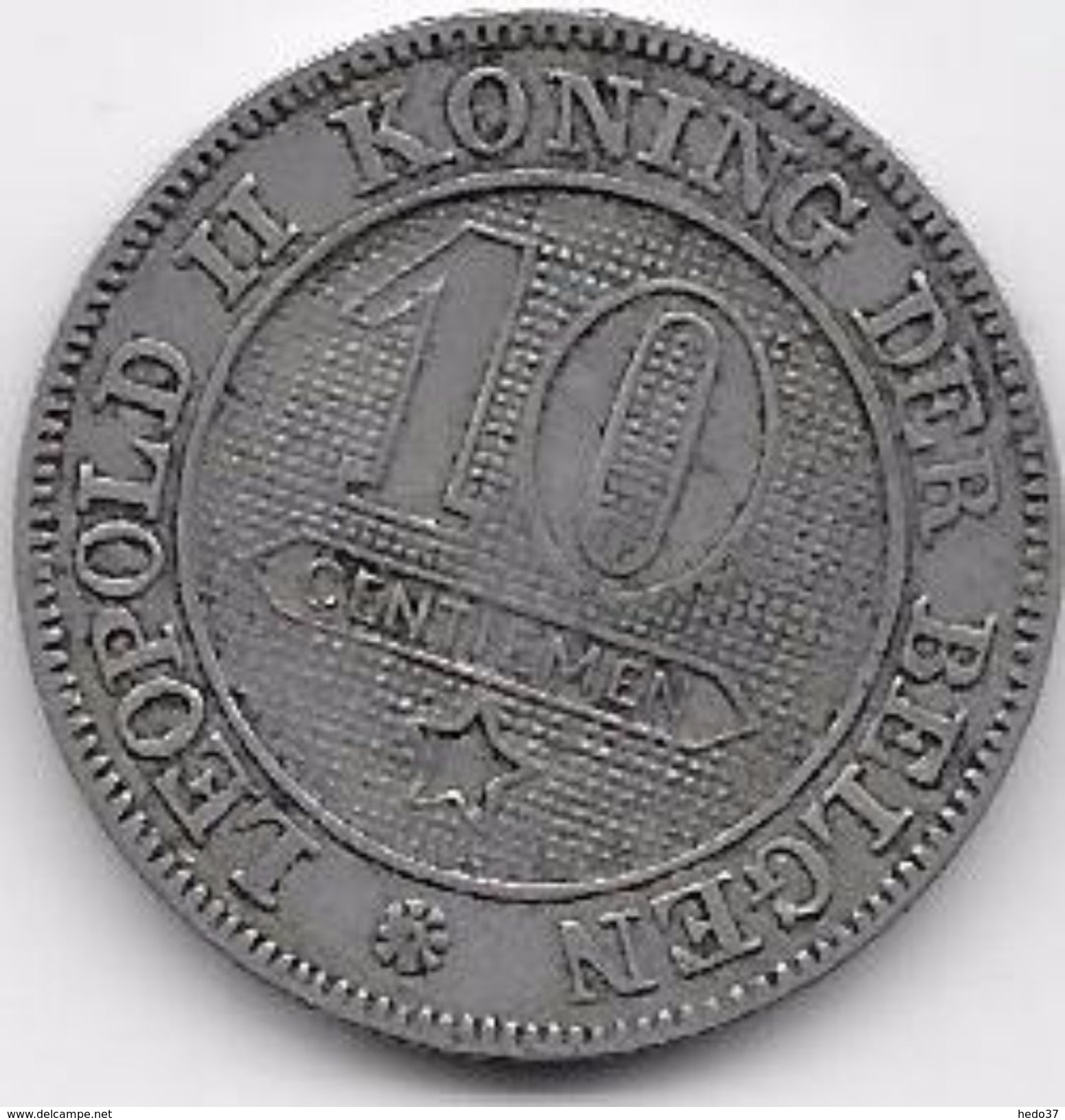 Belgique - 10 Centimes 1894 - 10 Cent