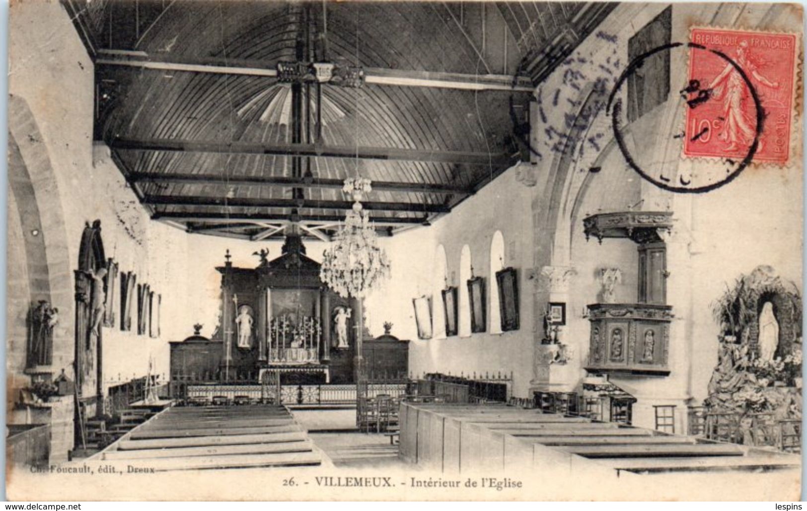 28 - VILLEMEUX -- Intérieur De L'Eglise - Villemeux-sur-Eure