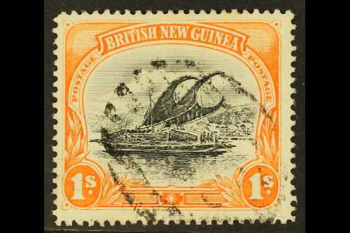 7381 1901-05 1s Black & Orange, SG 15, Very Fine Used For More Images, Please Visit Http://www.sandafayre.com/itemdetail - Papua New Guinea