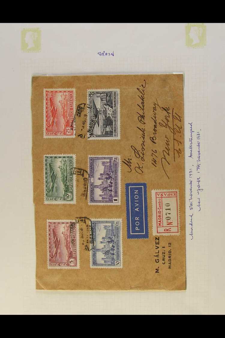 7932 1931 Pan-American UPU Congress, Airmail Set, SG707/12, Very Fine Used On Reg Cover To New York. For More Images, Pl - Other & Unclassified