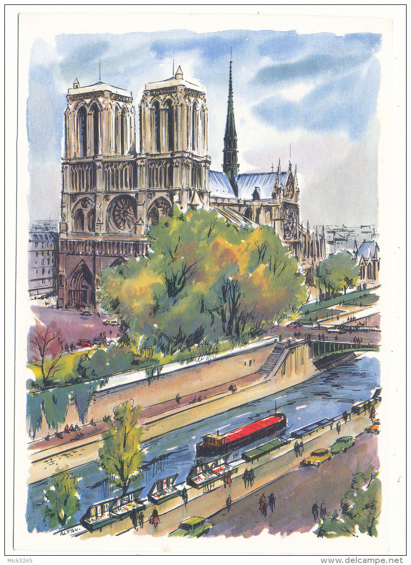 Paris - Notre-Dame - Peintures De Alfau - Editions Krisarts - Notre Dame Von Paris