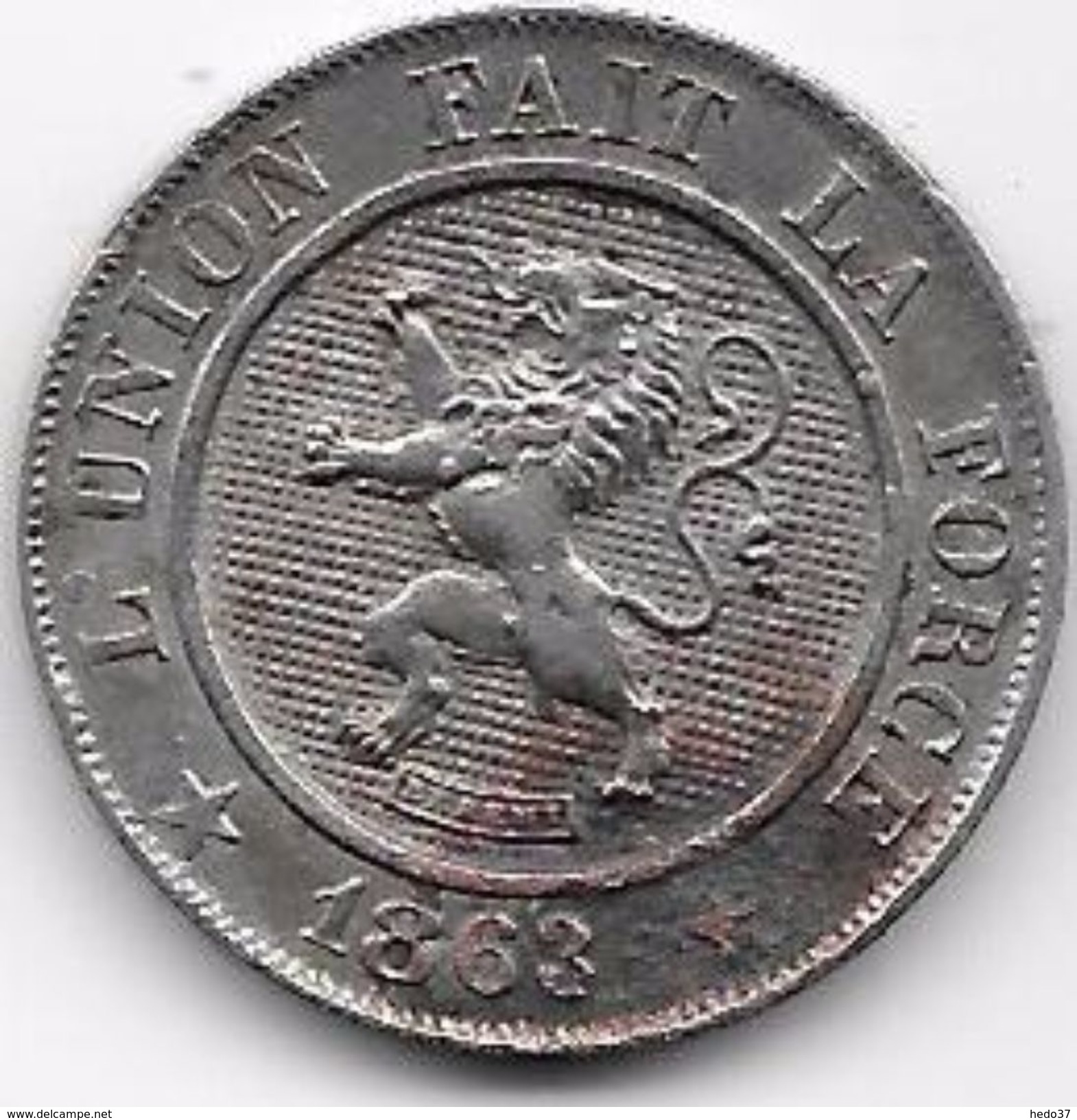 Belgique - 10 Centimes 1863 - 10 Cent