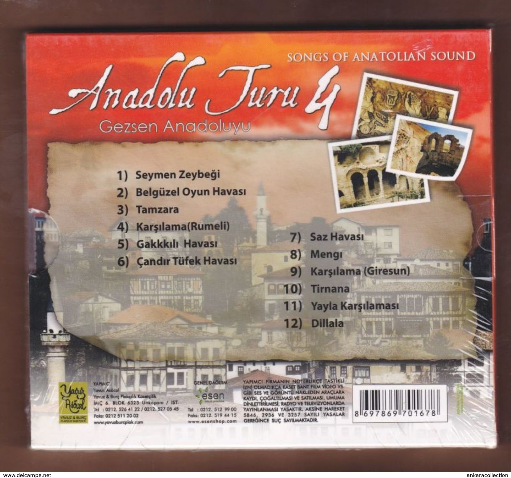 AC -  Hakan Kumru Anadolu Turu 4 Gezsen Anadoluyu Songs Of Anatolian Sound BRAND NEW TURKISH MUSIC CD - Musiques Du Monde