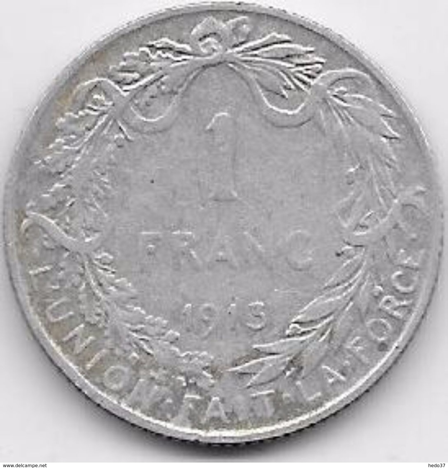 Belgique - 1 Franc 1913 - Argent - 1 Frank