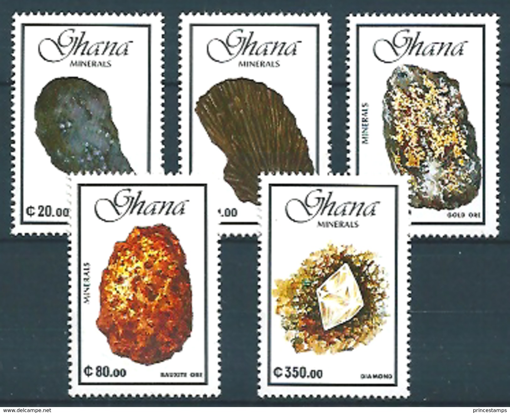 Ghana (1991) Yv. 1196/00  /  Minerals - Mineraux - Minéraux