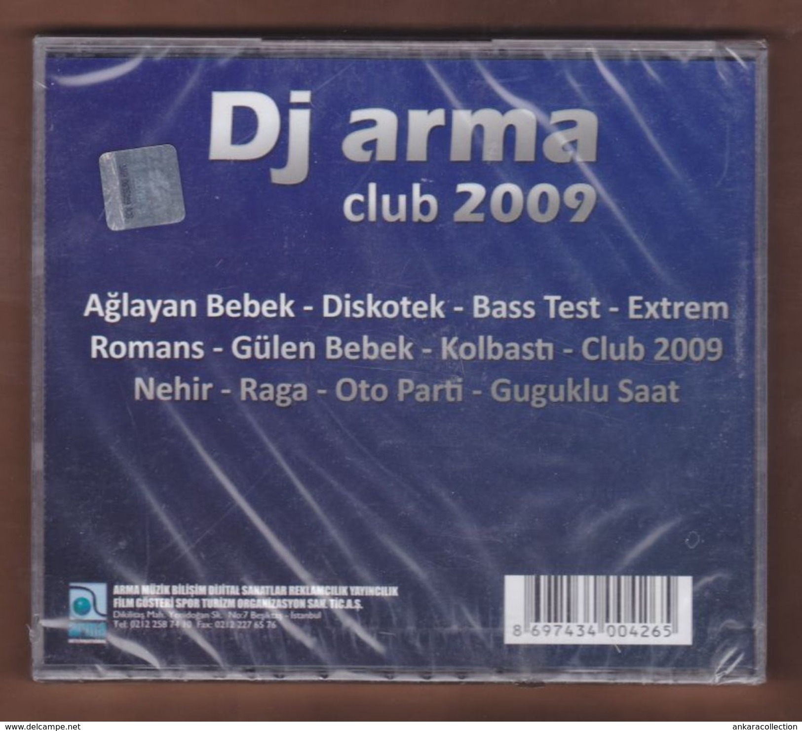 AC -  Dj Arma Club 2009 BRAND NEW TURKISH MUSIC CD - World Music