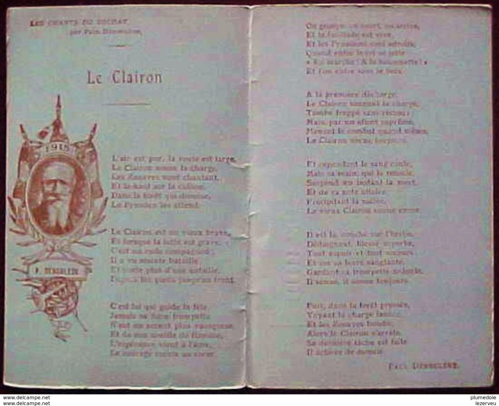 CPA MILITARIA GUERRE 14 18 LE CLAIRON LES CHANTS DU SOLDAT PAUL DEROULEDE - Guerre 1914-18