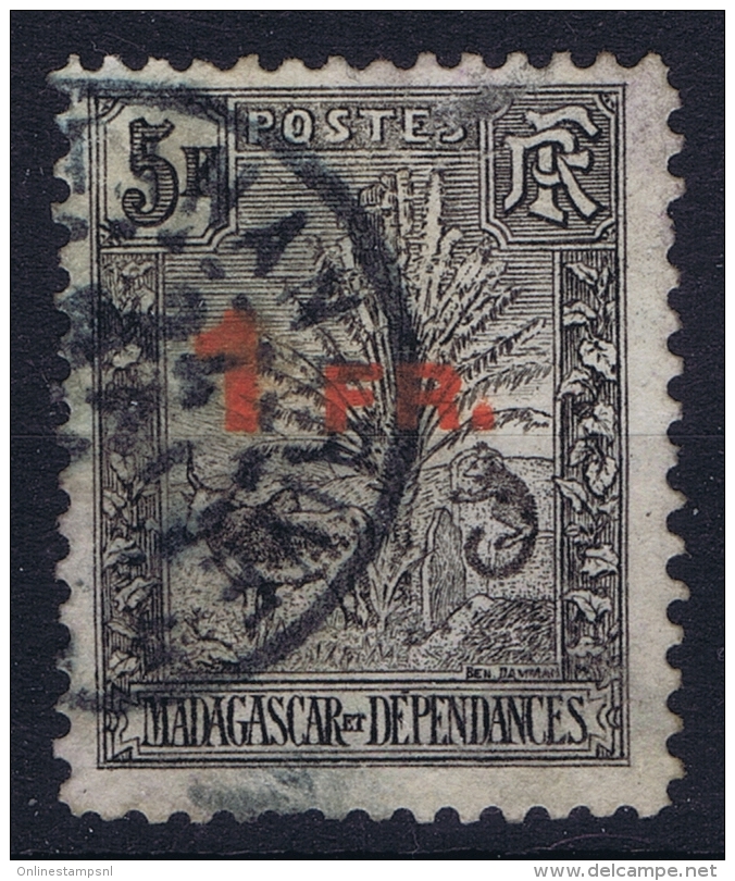 Madagascar  Yv Nr  124  Obl./Gestempelt/used   1921 - Gebraucht