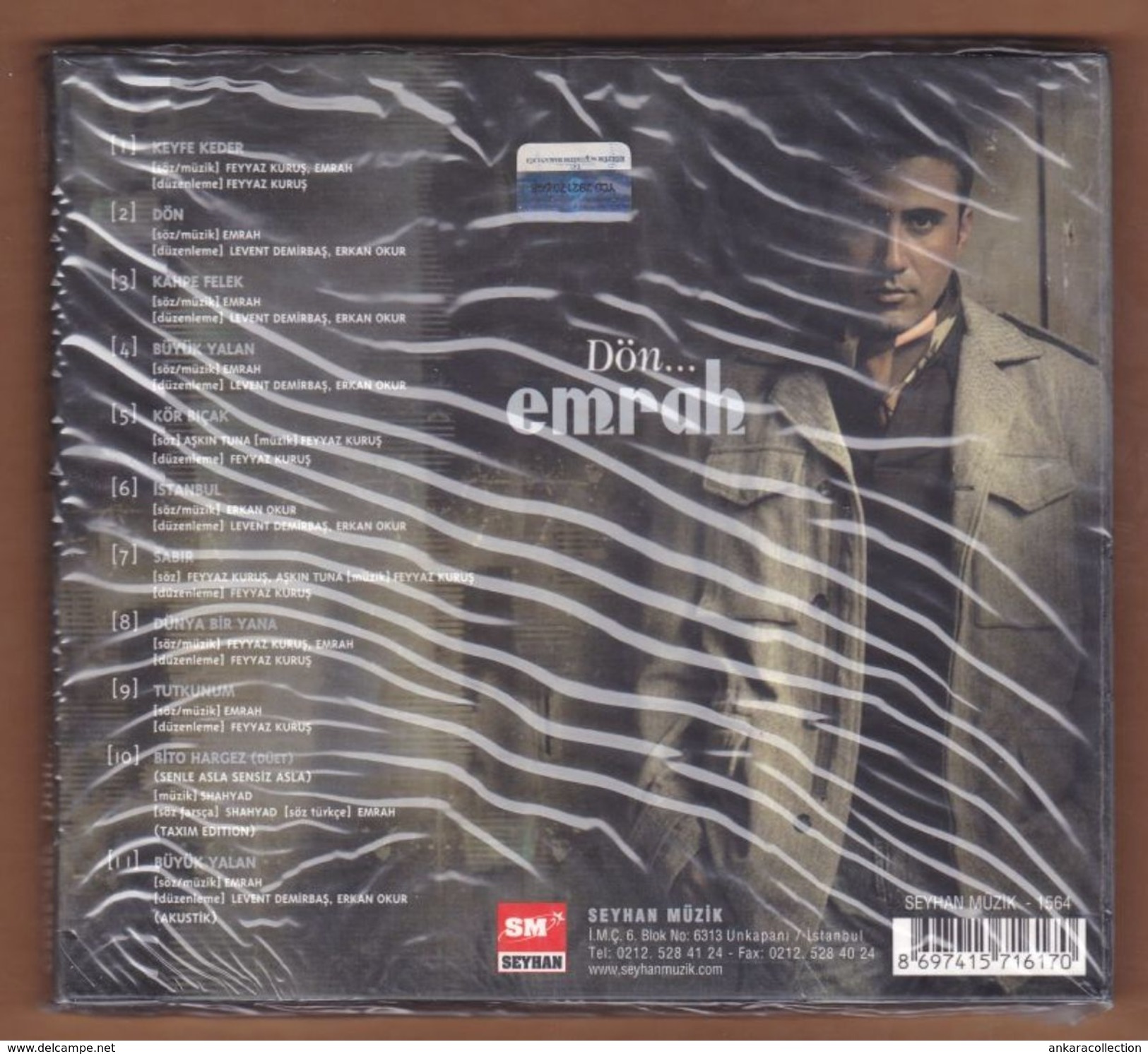 AC -  Emrah Dön BRAND NEW TURKISH MUSIC CD - World Music