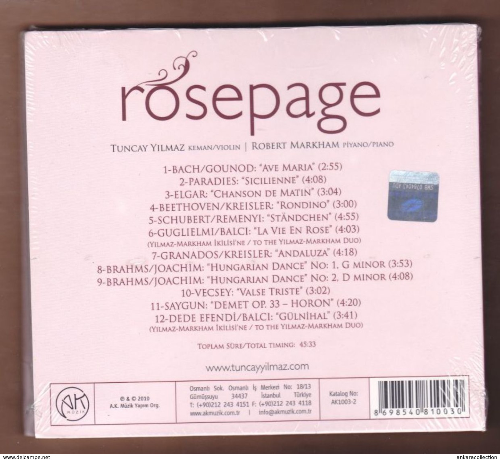 AC -  Tuncay Yılmaz Robert Markham Rosepage BRAND NEW TURKISH MUSIC CD - Musiques Du Monde