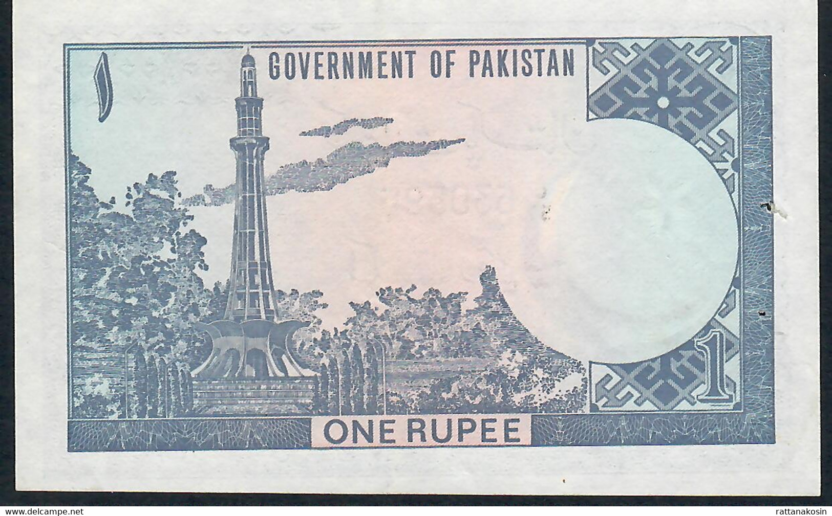 PAKISTAN P24Aa 1 RUPEE 1974 #C/57 Signature 11 UNC. 2 Usual P.h. !! - Pakistan