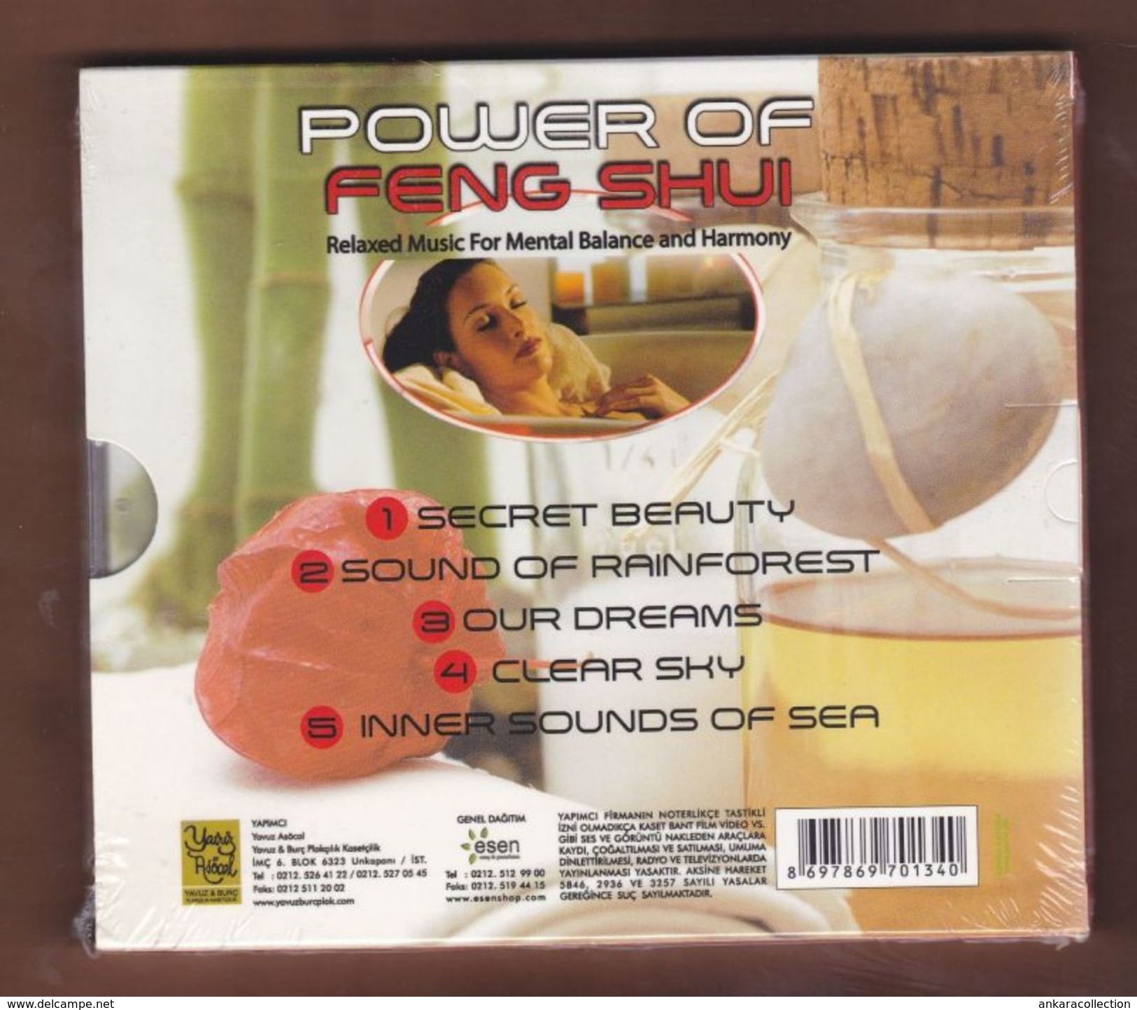 AC - POWER OF FENG SHUI RELAXED MUSIC FOR MENTAL BALANCE AND HARMONY BRAND NEW TURKISH MUSIC CD - Wereldmuziek