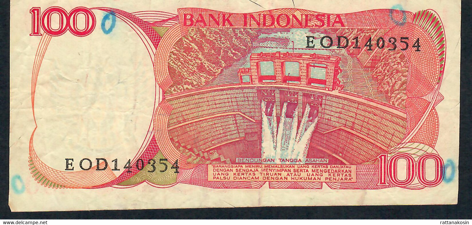 INDONESIA P122 100 RUPIAH  1984  FINE - Indonesia