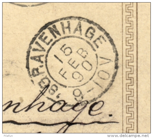 Serbia - 1890 - 10 Pa Carte Postale - Sent From Beograd To Den Haag / Nederland - Servië