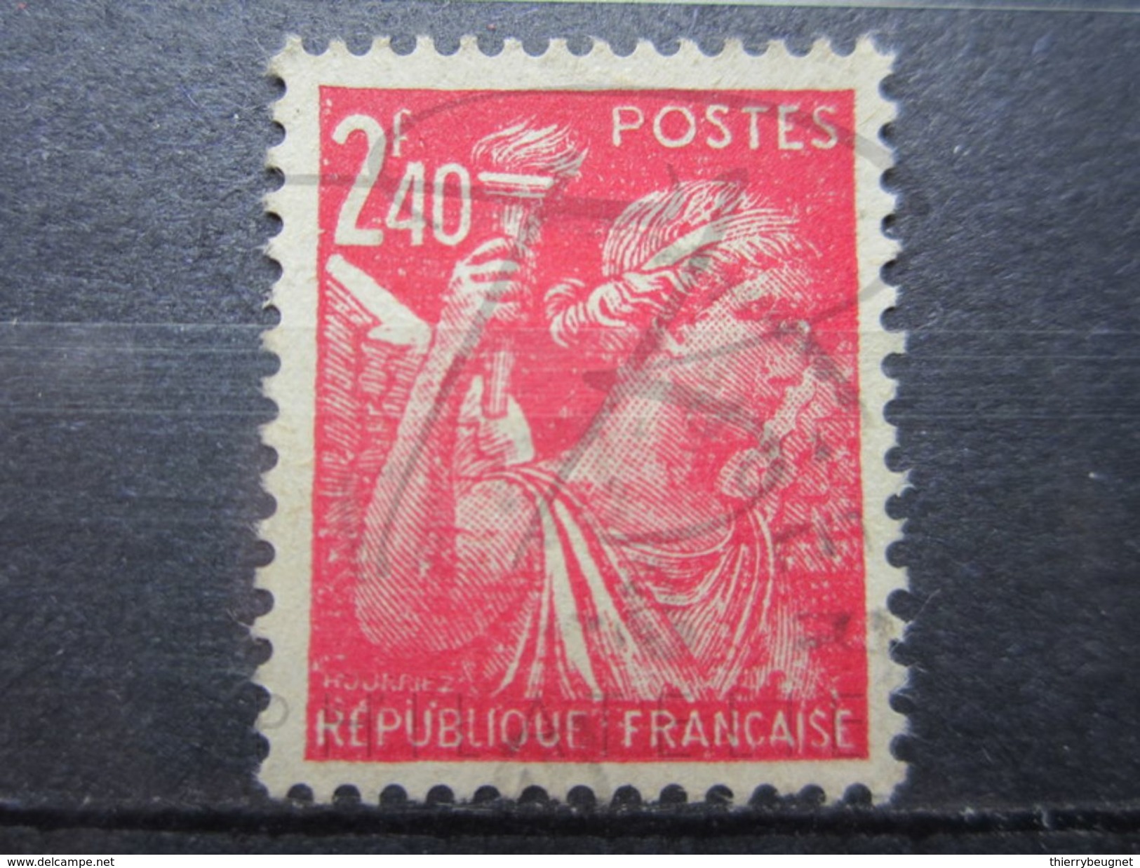 VEND BEAU TIMBRE DE FRANCE N° 654 , STRIE !!! - Usados