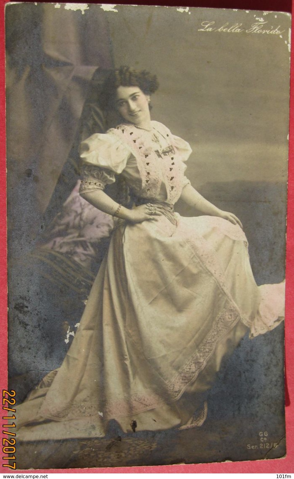 WOMAN PORTRAIT - LA BELLA FLORIDA 1906 - Fotografía