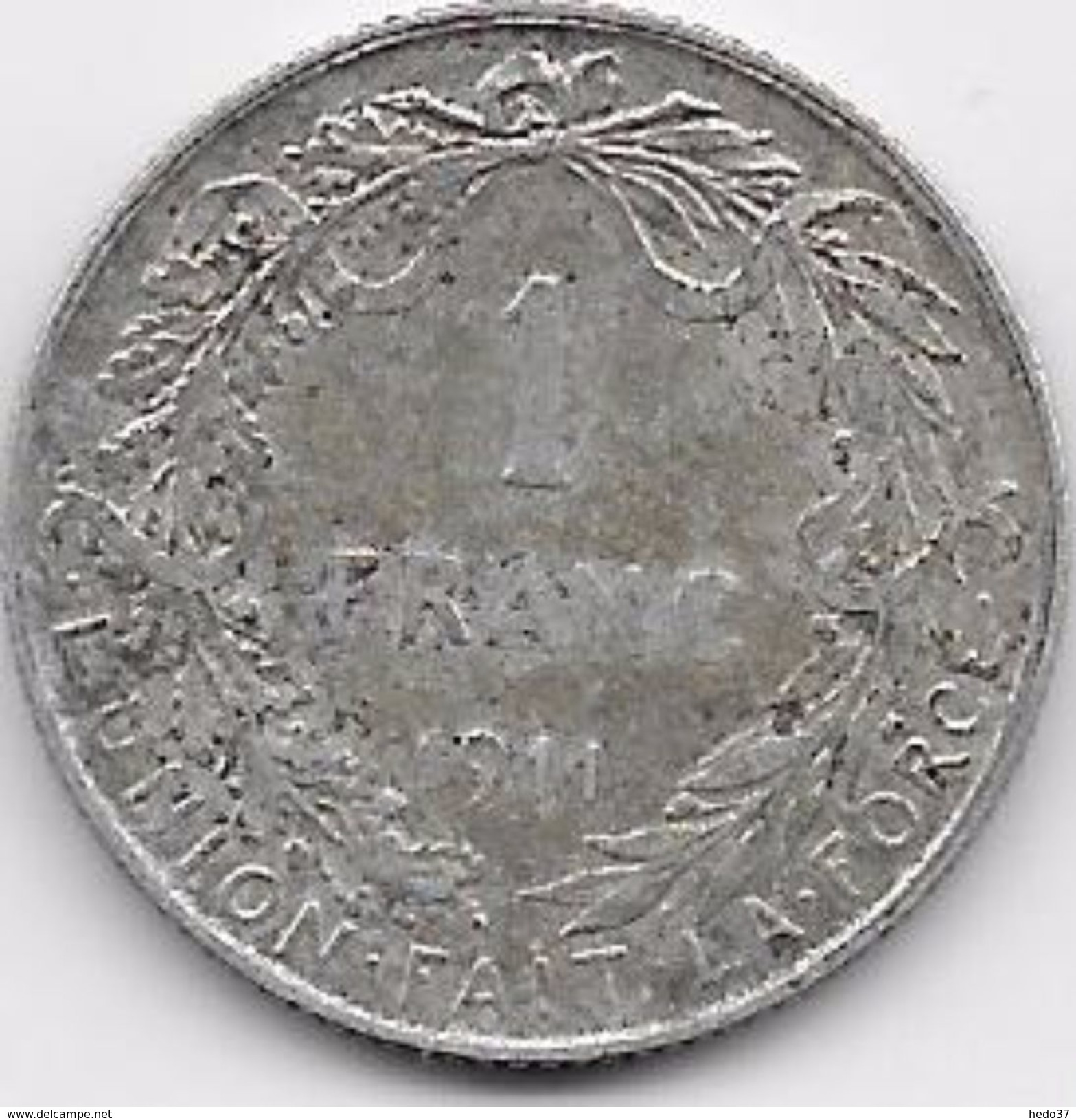 Belgique - 1 Franc 1909 - Argent - 1 Franc