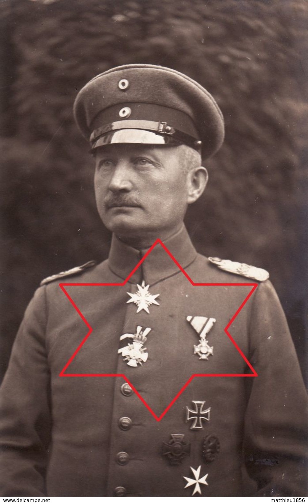 CP Photo 1918 Officier, Major Von Klüver, Croix De Fer,  Eisernes Kreuz, Orden "pour Le Mérite" (A183, Ww1, Wk 1) - Weltkrieg 1914-18