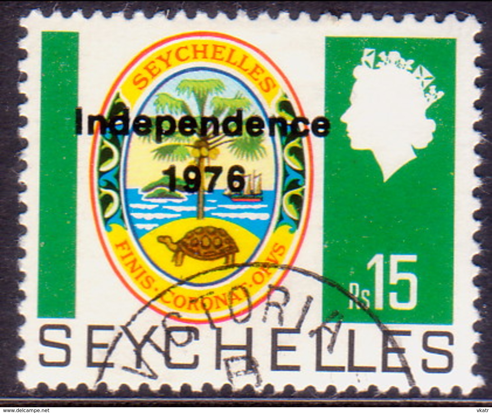 SEYCHELLES 1976 SG #381 15r Used Independence - Seychelles (...-1976)