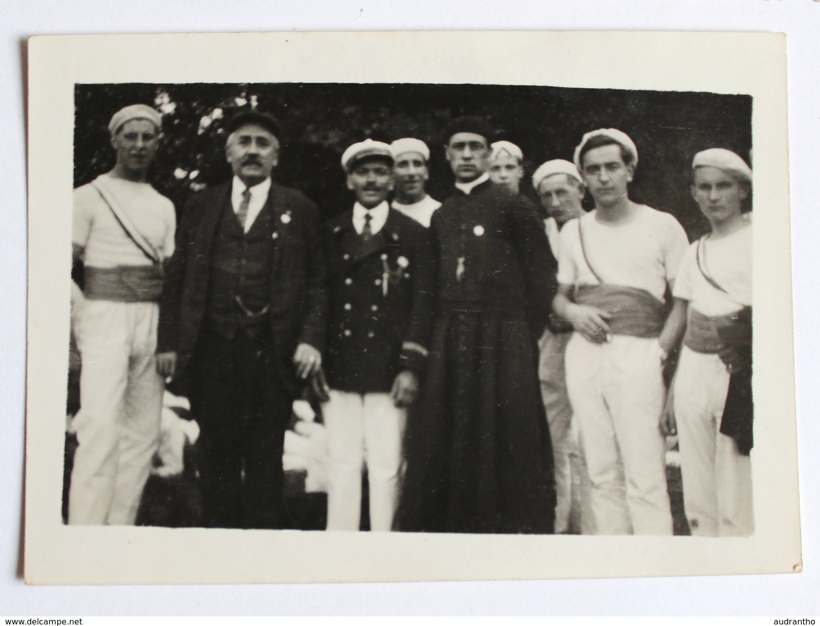 3 Photo Originale Argentan ? Religieux Enfants école Gymnaste Scouts - A Identifier