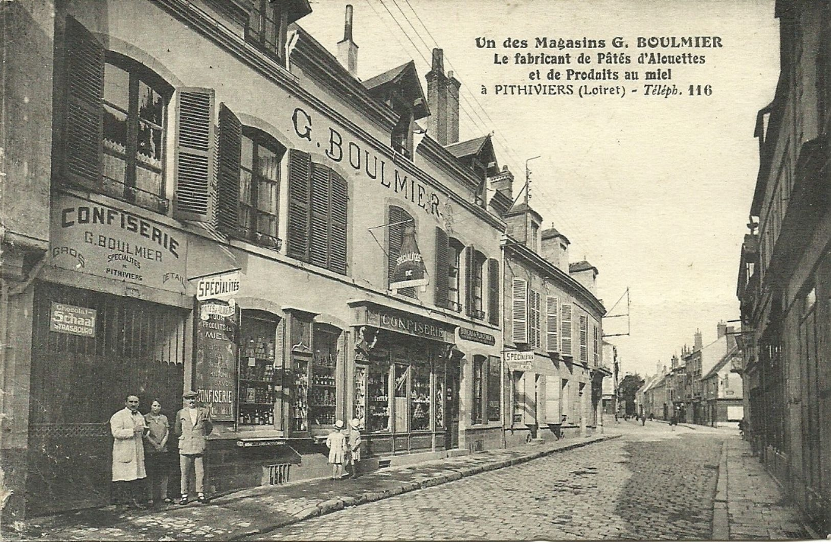 ( PITHIVIERS ) ( 45 )( LOIRET )(COMMERCE ) UN DES MAGASINS G.BOULMIER ( RARE CLICHE ) - Pithiviers