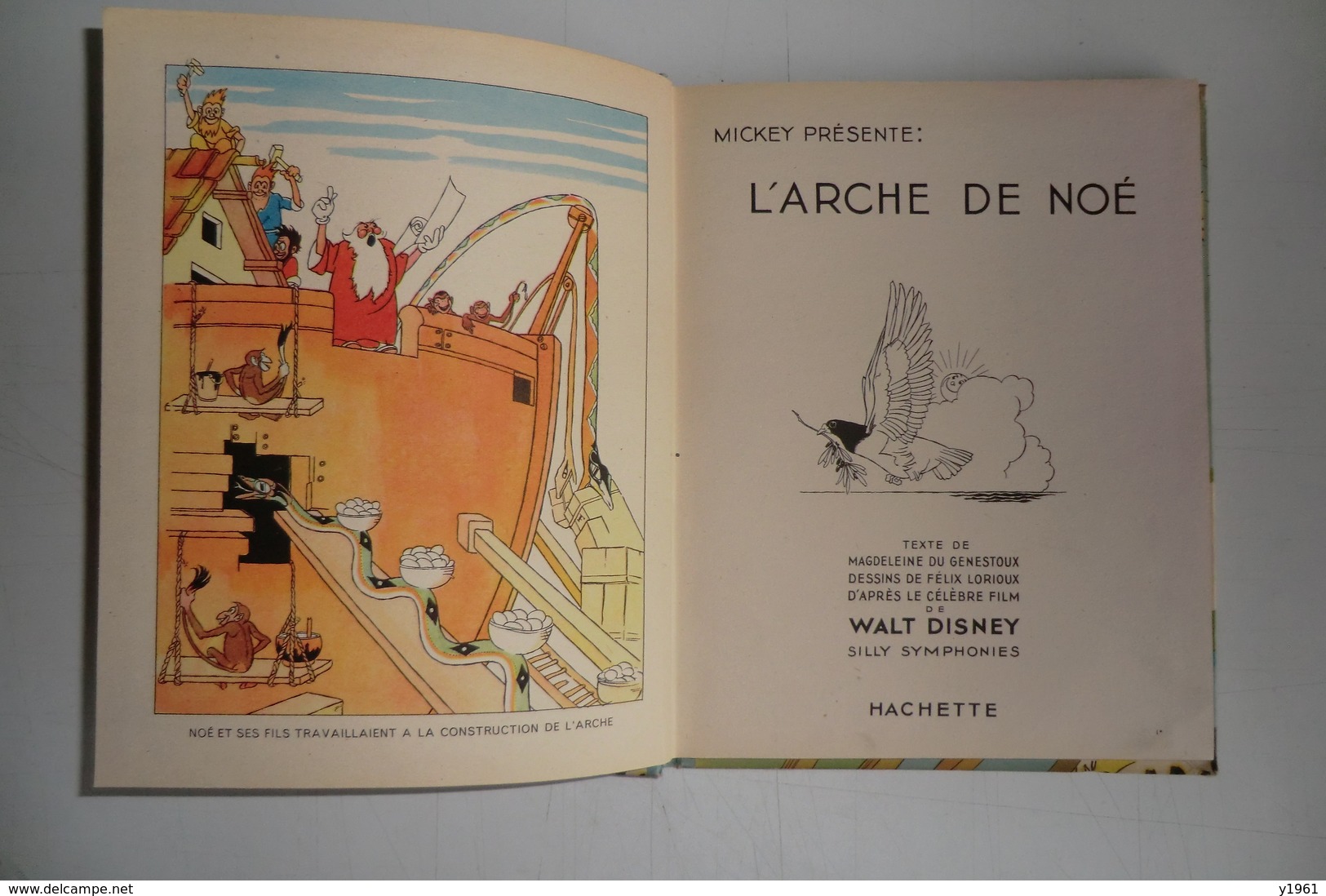 LIVRE ANCIEN 1948 BD DISNEY HACHETTE. WALT DISNEY. L ARCHE DE NOE. - Hachette