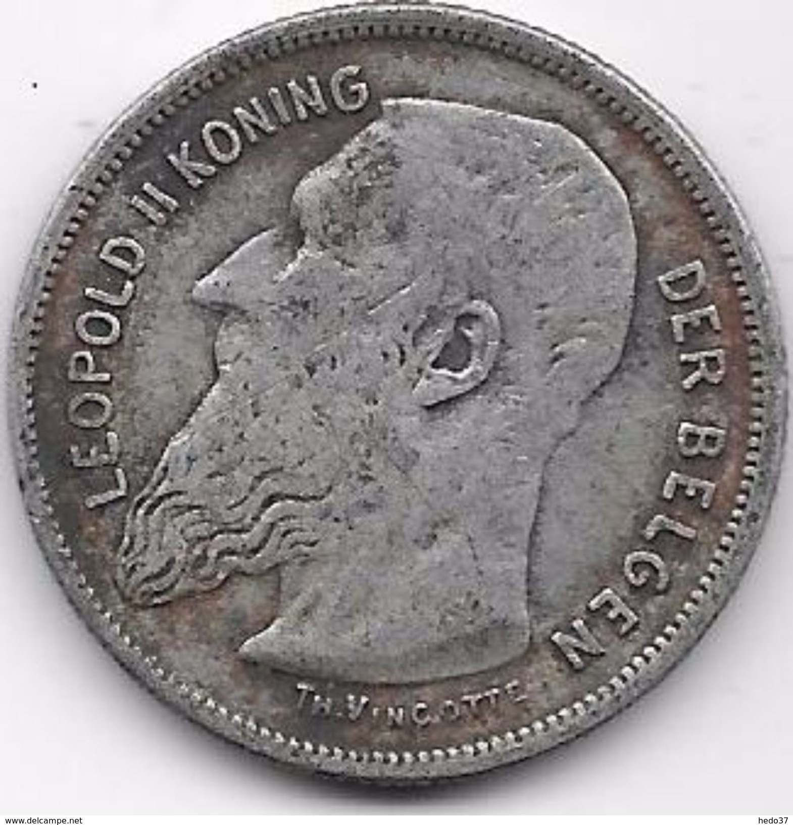 Belgique - 2 Francs 1909 - Argent - 2 Francs