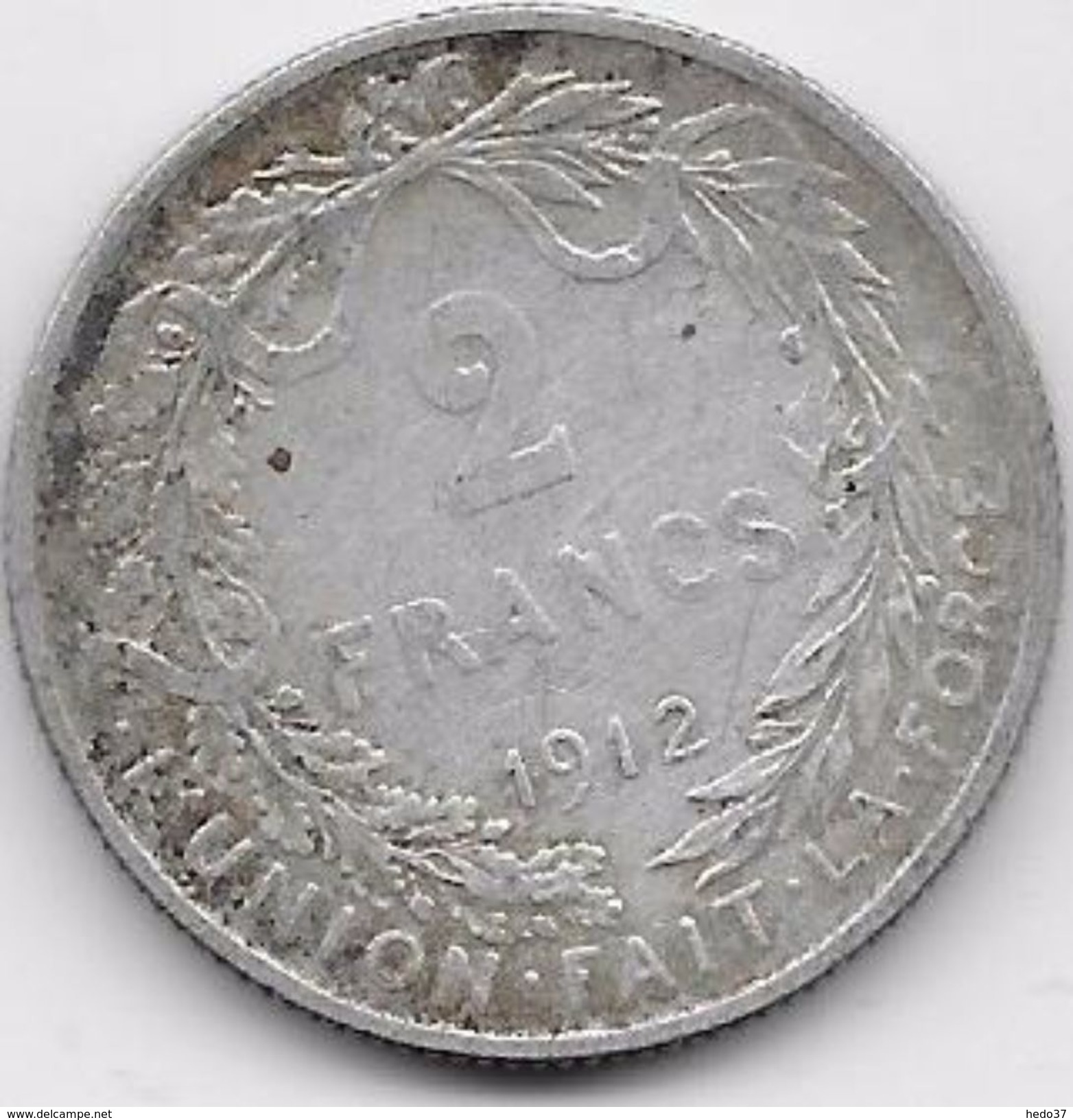 Belgique - 2 Francs 1911 - Argent - 2 Francs