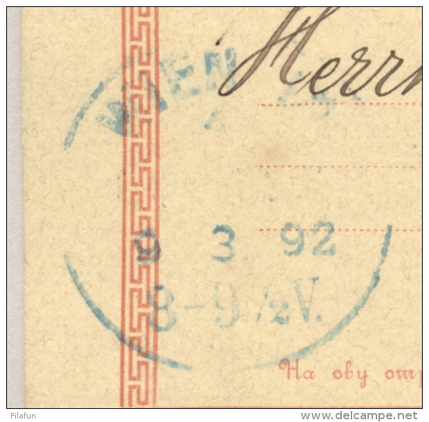 Serbia - 1892 - 10 Pa Carte Postale - Sent From Beograd To Wien - Servië