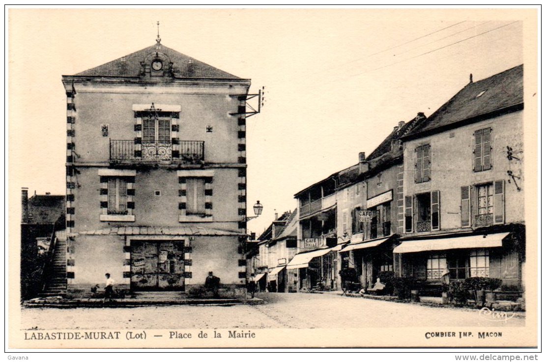 46 LABASTIDE-MURAT - Place De La Mairie - Autres & Non Classés