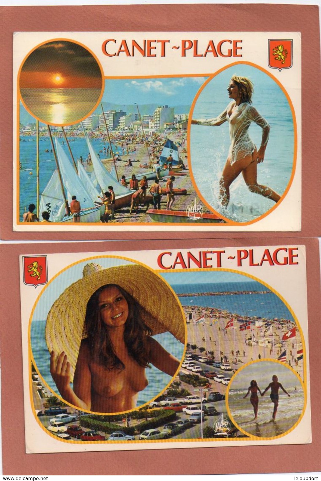 CANET PLAGE 2 CP  Seins Nus - Canet Plage