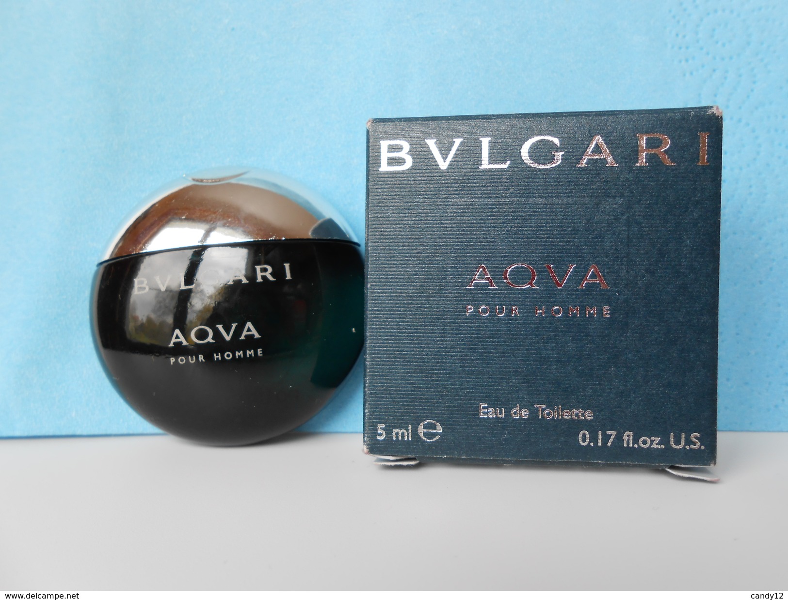 (C79) BVLGARI  Aqua - Miniature De Parfum - Miniatures Hommes (avec Boite)