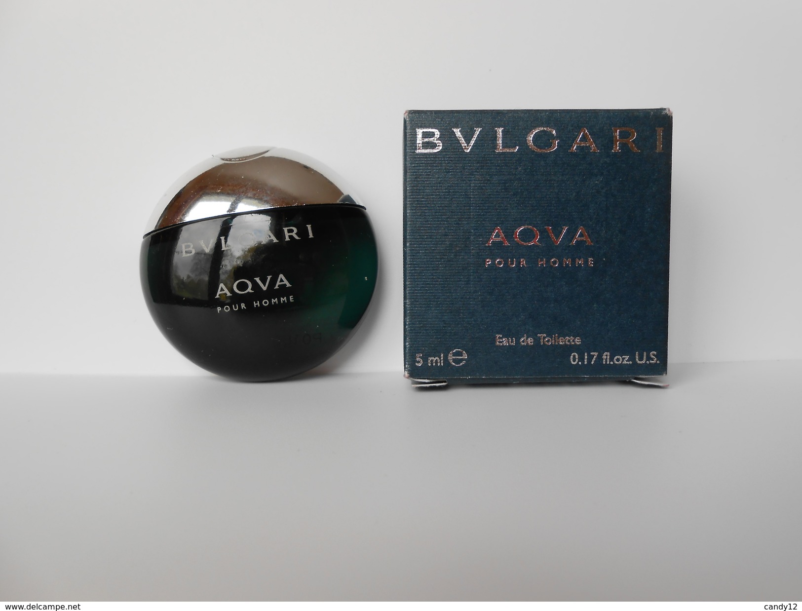 (C79) BVLGARI  Aqua - Miniature De Parfum - Miniatures Hommes (avec Boite)