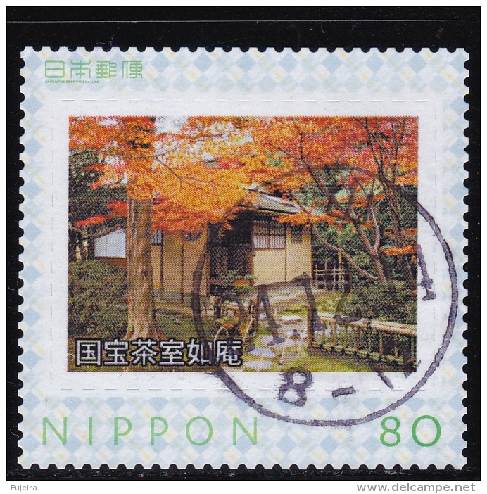 Japan Personalized Stamp, Joan Tea Room National Treasure (jpu5048) Used - Used Stamps