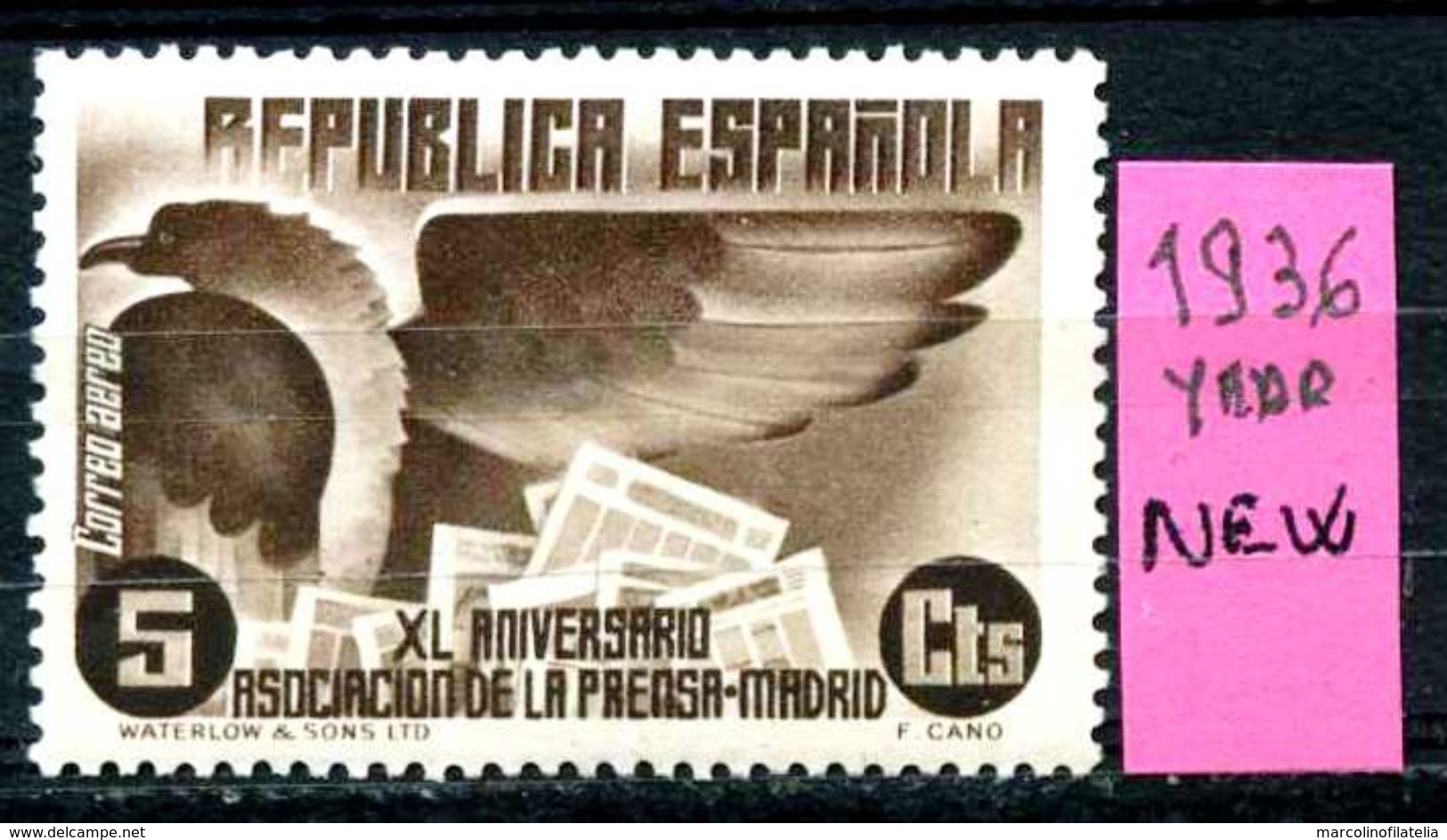 SPAGNA - Year 1936 - Nuovo - New - Fraiche -frisch.- MNH **. - Nuovi