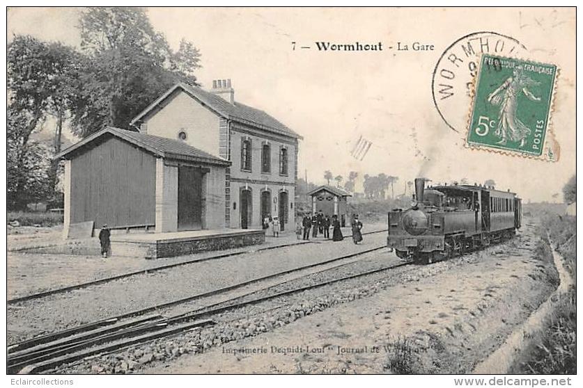 Wormhout     59        Intérier De La Gare . Train                  (voir Scan) - Wormhout