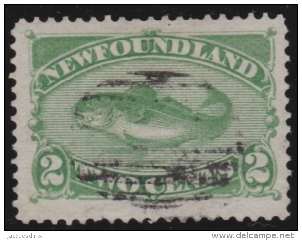 Newfoundlans    .    SG   .    46       .     O      .     Gebruikt   .    /      .        Cancelled - 1865-1902