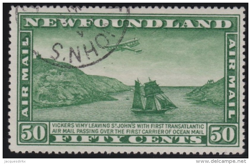 Newfoundlans    .    SG   .     193      .       O      .     Gebruikt   .    /      .        Cancelled - 1908-1947