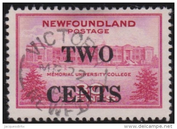 Newfoundlans    .    SG   .     292   .       O      .     Gebruikt   .    /      .        Cancelled - 1908-1947