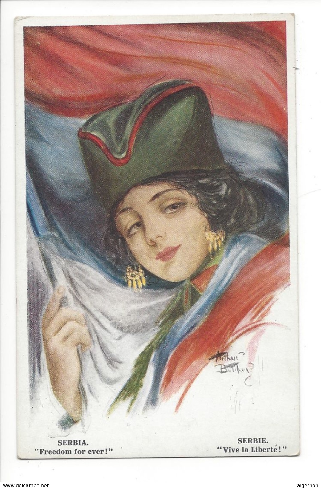 18224 - Serbia Freedom For Ever Par ARTHUR BUTCHER Belle Femme - Autres & Non Classés