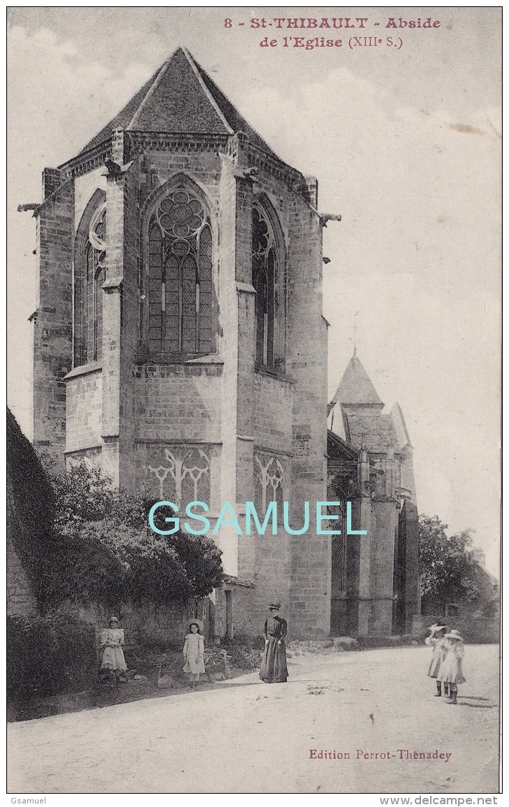 21 - St Thibault Abside De L'Eglise - Animée. - (voir Scan). - Autres & Non Classés