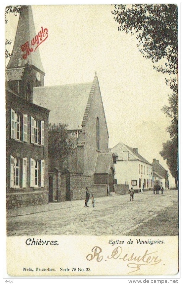 Chièvres. Eglise De Vaudignies. Publicité : Maggi Potages. - Chievres