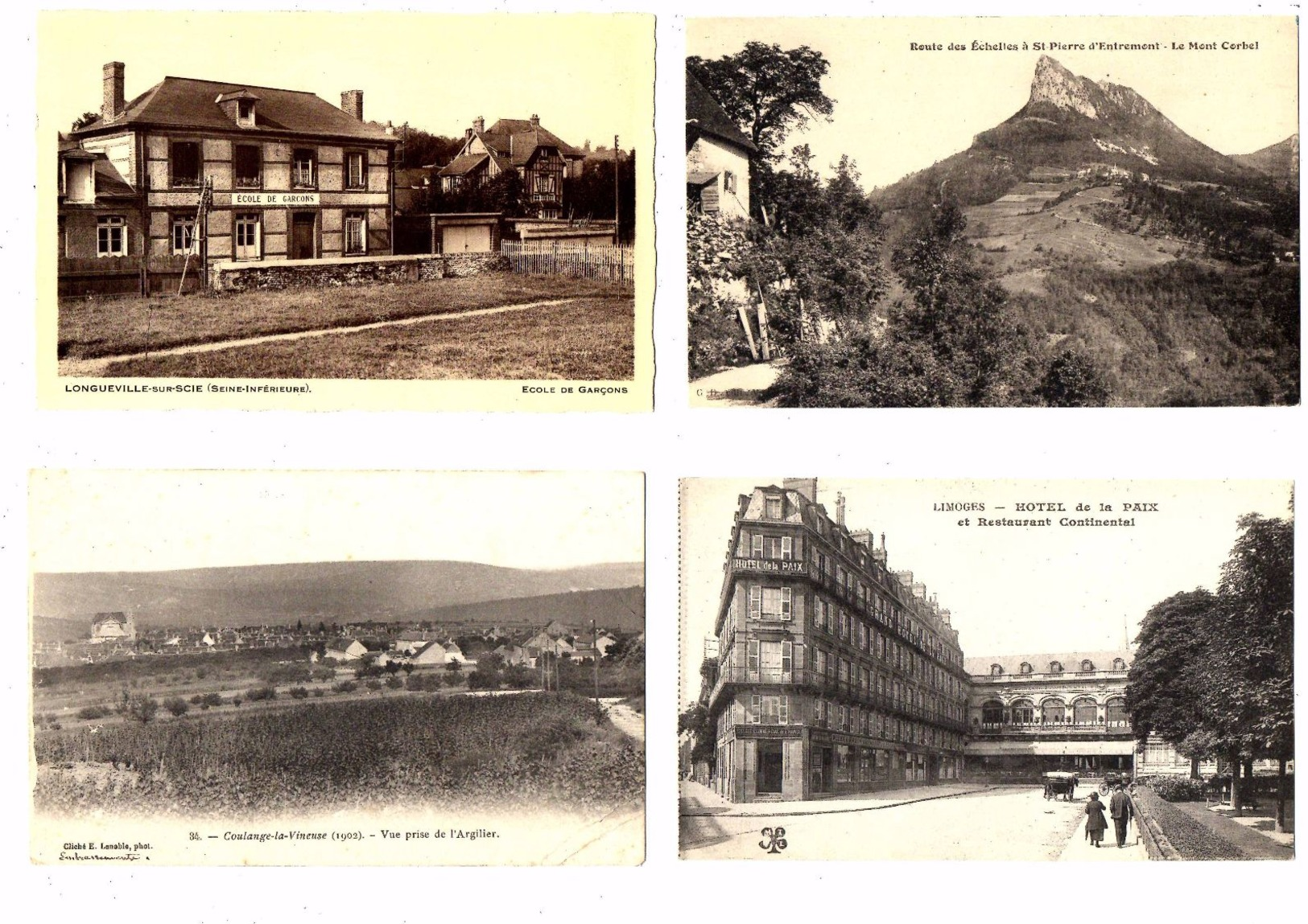 Lot de 62 cartes postales anciennes divers France